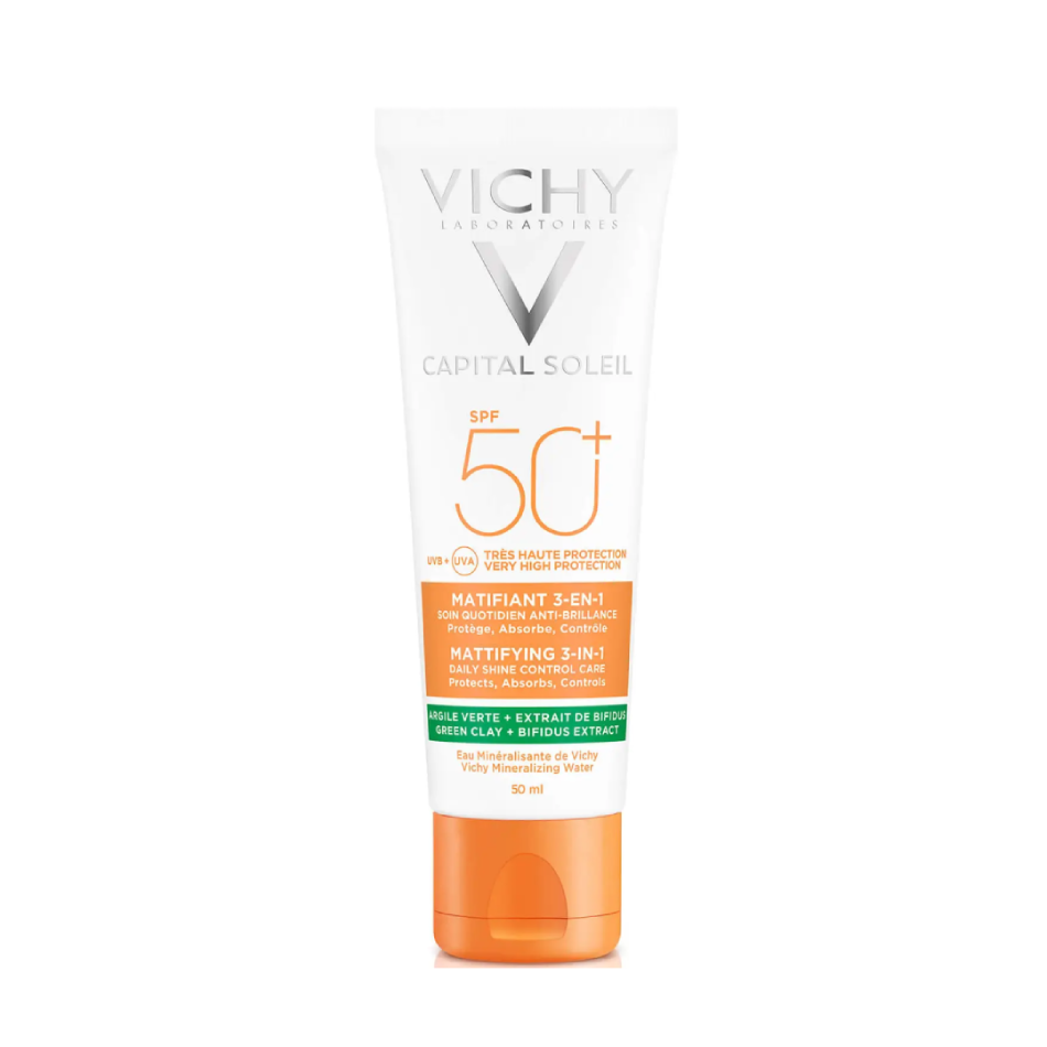 Capital Soleil Matificante 3 En 1 SPF 50